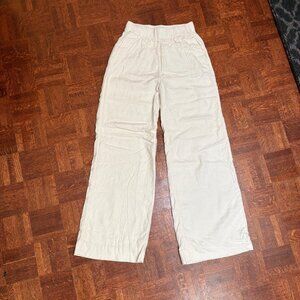 Amazing White XS Abercrombie Linen Pants